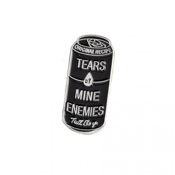 Imagen de pin lata de lágrimas de enemigos