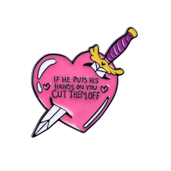 Pin knife & heart