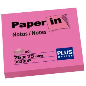Imagen de notas adhesivas de colores flúor rosa