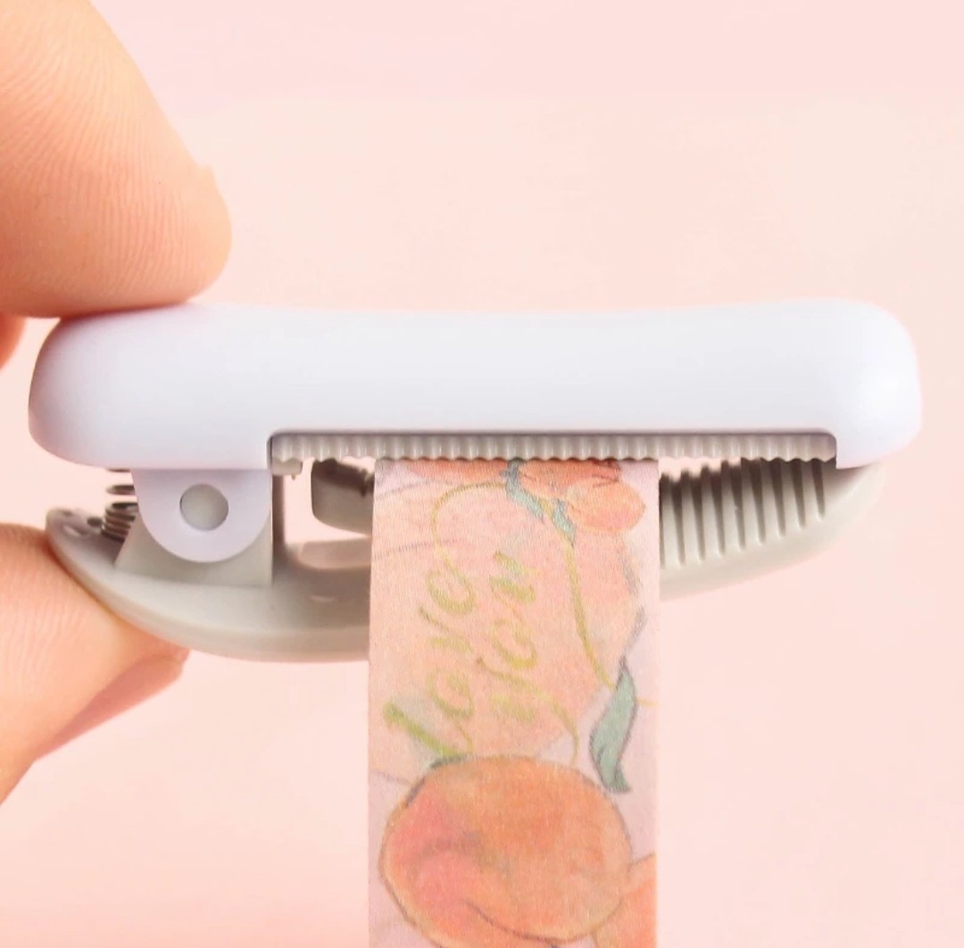 Imagen de cortador de washi tape clip rosa