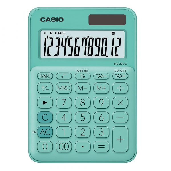 Imagen de calculadora casio verde