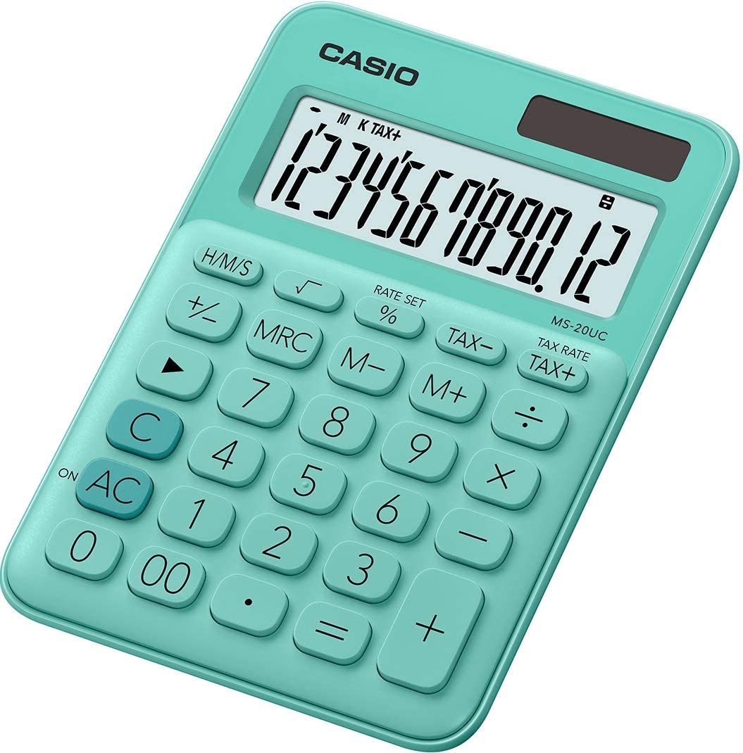 Imagen de calculadora casio verde