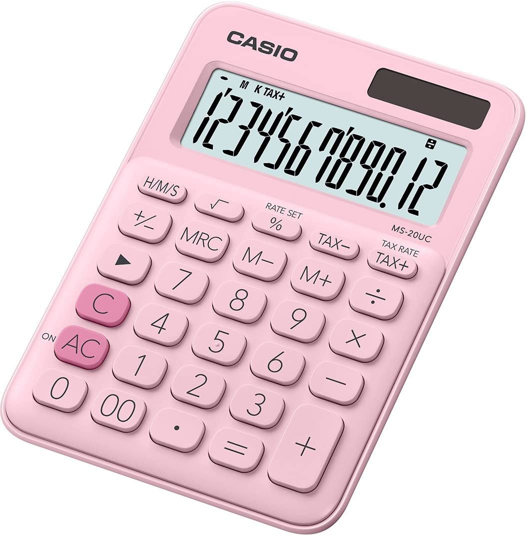 Imagen de calculadora casio rosa