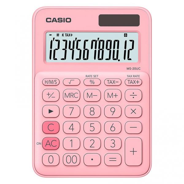 Imagen de calculadora casio rosa
