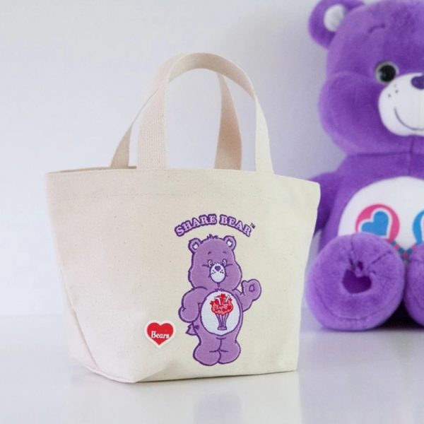 Imagen de bolso mini shopper osos amorosos morado