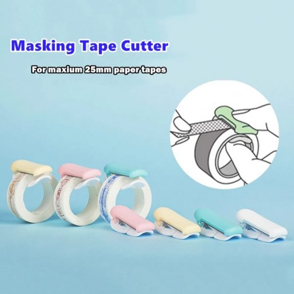 Imagen de cortador de washi tape clip blanco