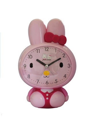 Imagen de reloj despertador conejita rosa
