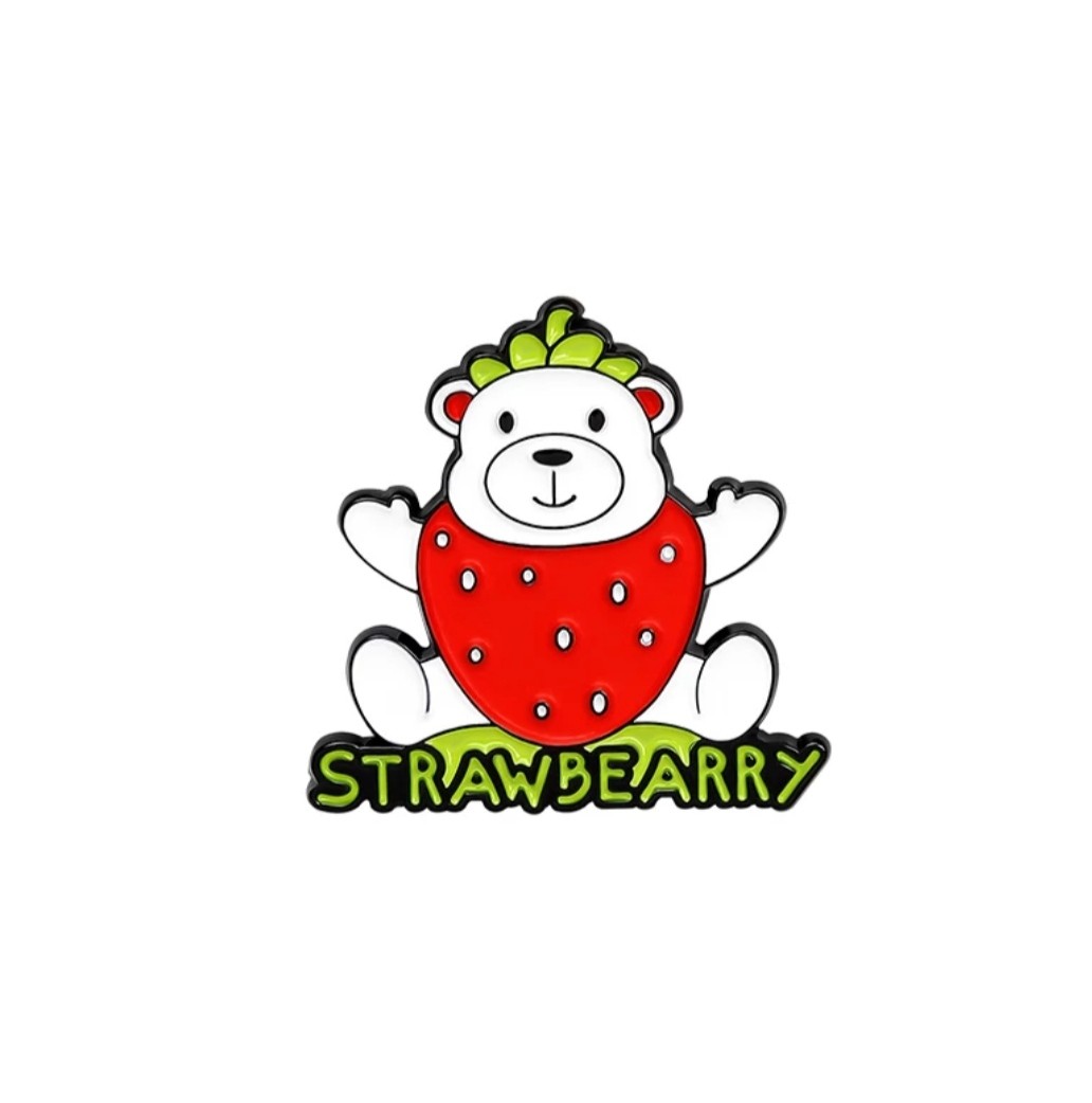 Imagen de pin osito strawbearry