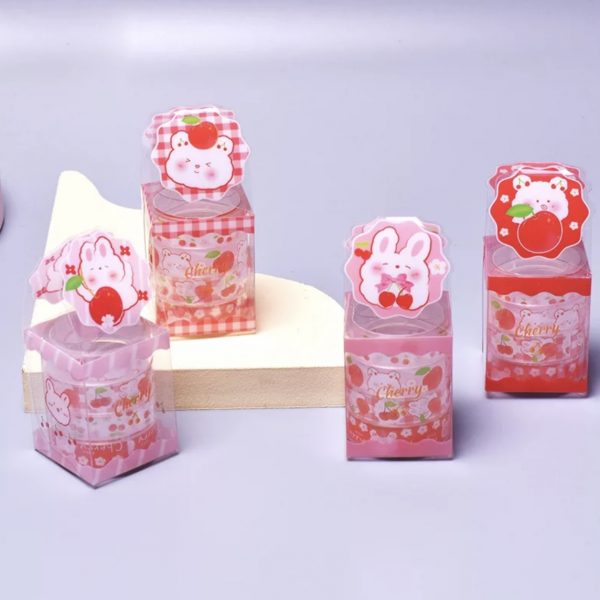 Imagen de 4 washi tape cherry rabbit