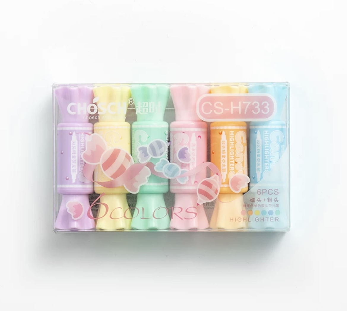 Imagen de marcadores con forma de caramelos