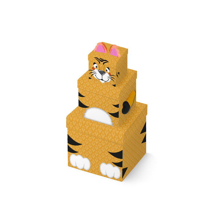 Imagen de set de tres cajas de tigres