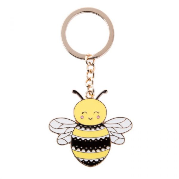 Imagen de llavero de abeja feliz