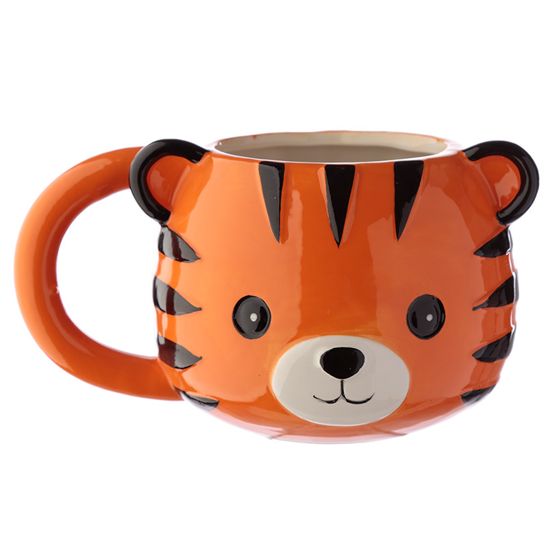 Imagen de taza adorable de tigre