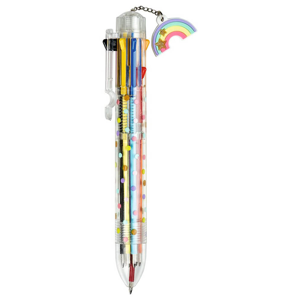 Imagen de bolígrafo flores y amigos de ocho colores