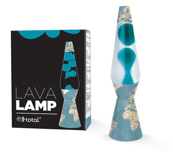 Imagen de lámpara de lava mapamundi