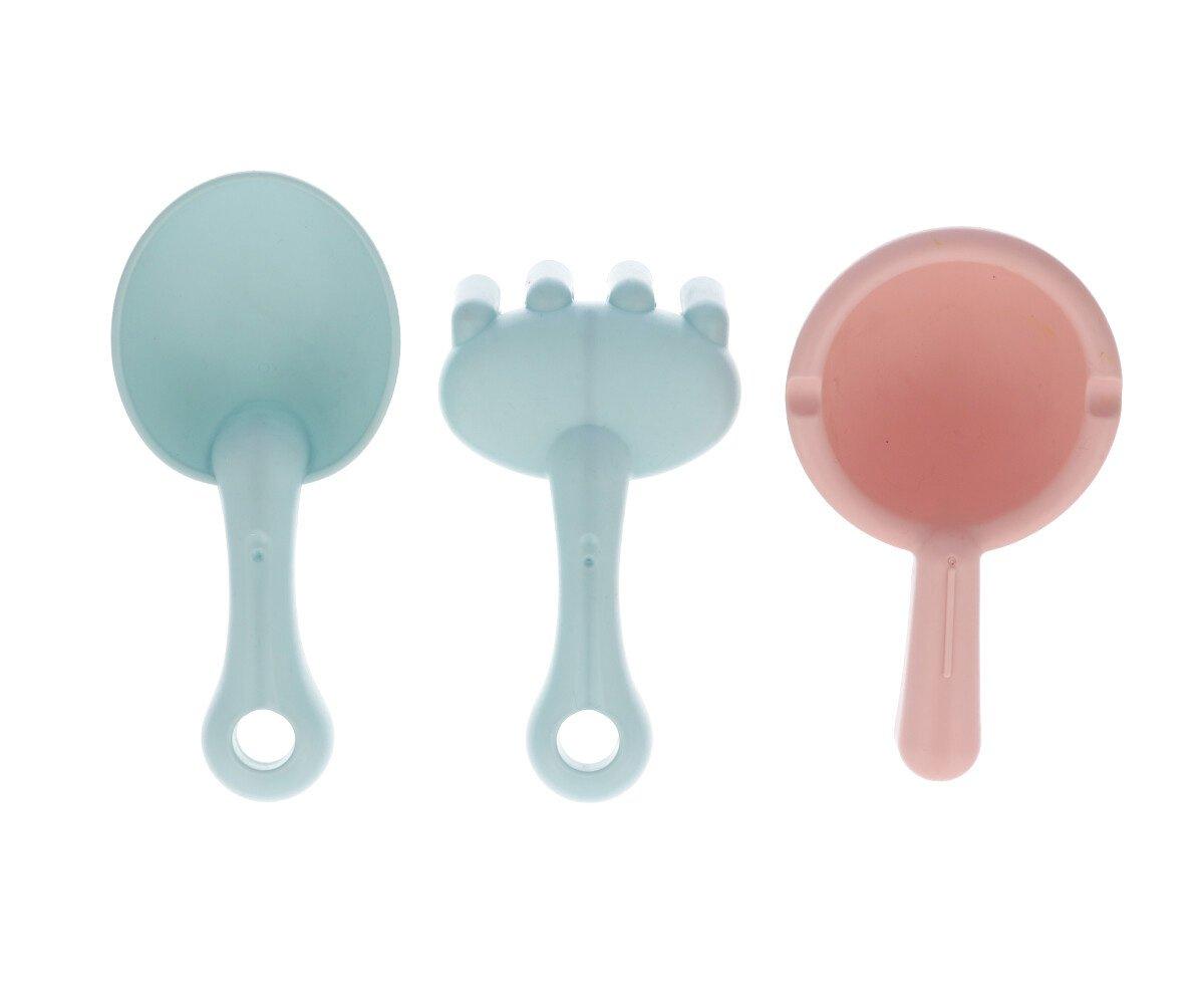 Imagen de set de juguetes de playa rosas palas