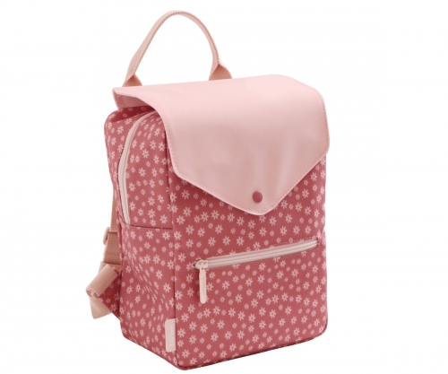Imagen de mochila de flores rosa