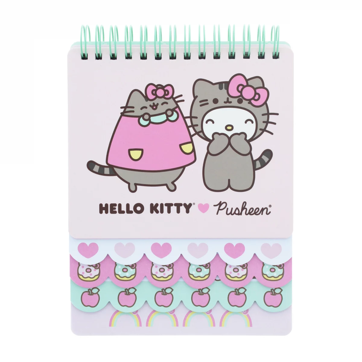 Imagen de cuaderno de capas de hello kitty y pusheen