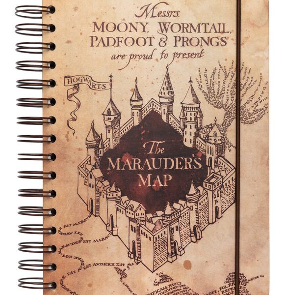 Imagen de cuaderno Bullet a5 mapa Harry Potter