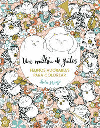 Imagen de cuaderno de un millón de gatos para colorear