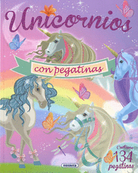 Imagen de cuaderno de unicornios con pegatinas