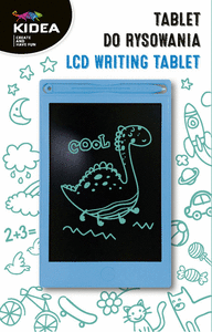 Imagen de tablet para aprender a dibujar azul