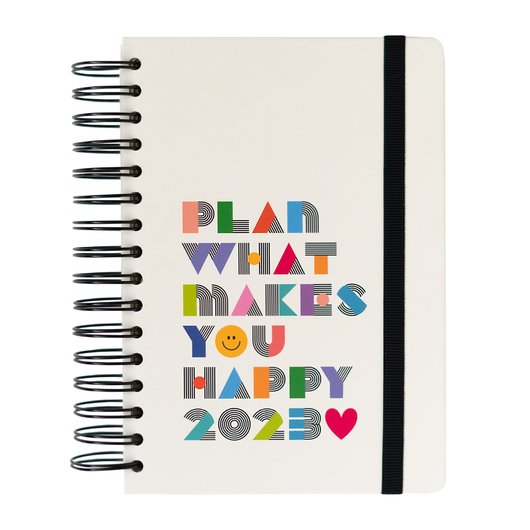 Agenda Anual A5 Día Página - Plan What Makes You Happy