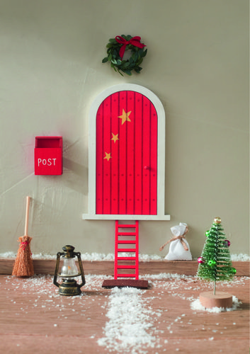 Imagen de kit de puerta para elfo navideño