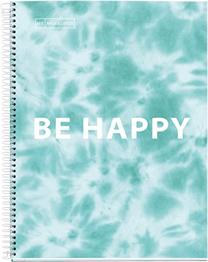 Imagen de cuaderno a4 be happy azul