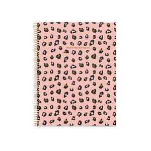Imagen de cuaderno a4 animal print rosa