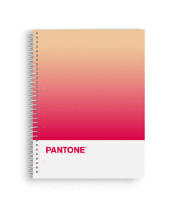 Imagen de cuaderno a4 pantone naranja y rojo