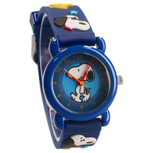 Imagen de reloj de snoopy kids azul