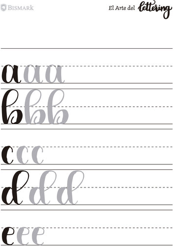 Imagen de un cuaderno para aprender a hacer lettering