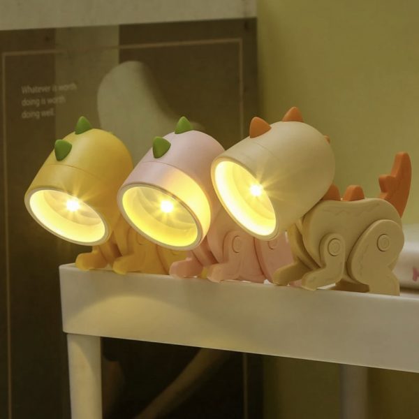 Imagen de mini lámpara con cuerpo de dinosaurio