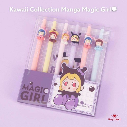 Pack de 6 Bolígrafos Magic Girl