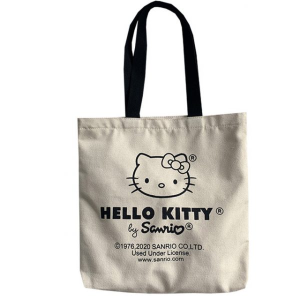 Imagen de tote bag de hello kitty blanco y negro