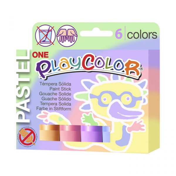 Pack & Témperas Sólidas Pastel Play Color