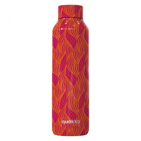Botella de Acero Inoxidable Térmica Naranja y Rosa Quokka 630ml