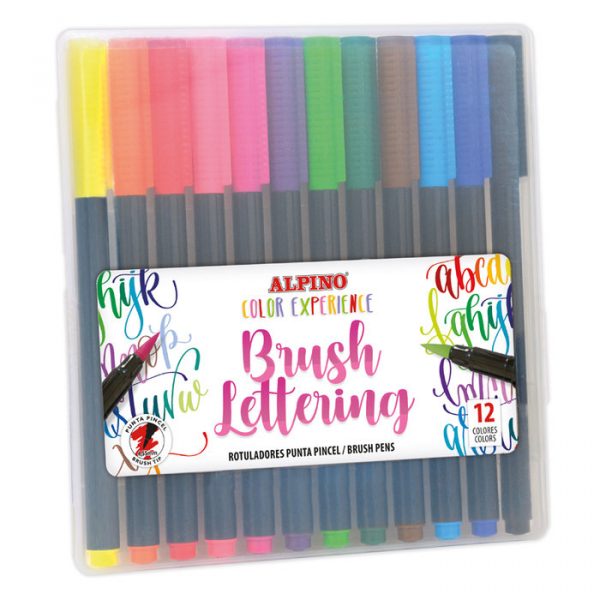 Pack 12 Rotuladores Brush Lettering Alpino