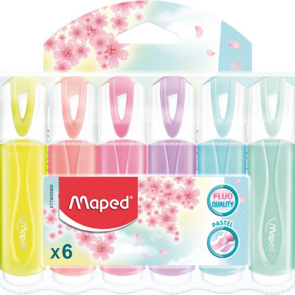 Pack 6 Marcadores Classic Pastel Maped