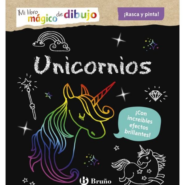 Mi Libro Mágico de Dibujo ¡Rasca y Pinta! Unicornios