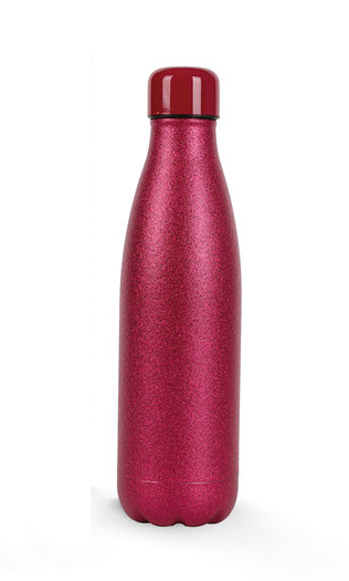 Botella Acero Inoxidable Térmica Glitter Rosa 500ml
