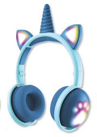 Auriculares Bluetooth con Luz y Pop It Unicorn