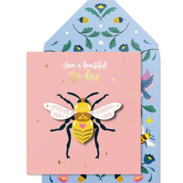 Tarjeta 3D - Have a Beautiful Bee-Day!
