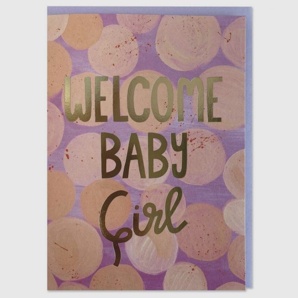 Tarjeta - Welcome Baby Girl