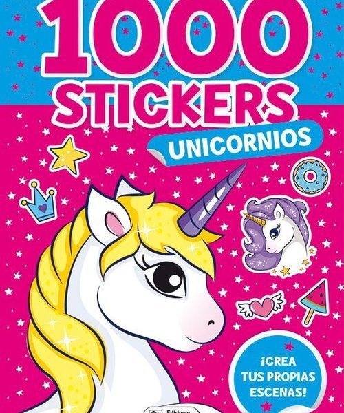 Libro con 1000 Stickers de Unicornios