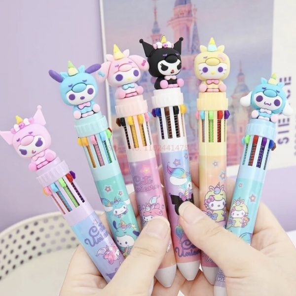 Bolígrafo Sanrio Cute Unicorn 10 Colores