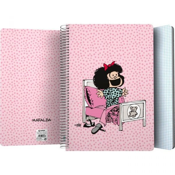 Libreta A5/A4 Cuadros Mafalda Morning