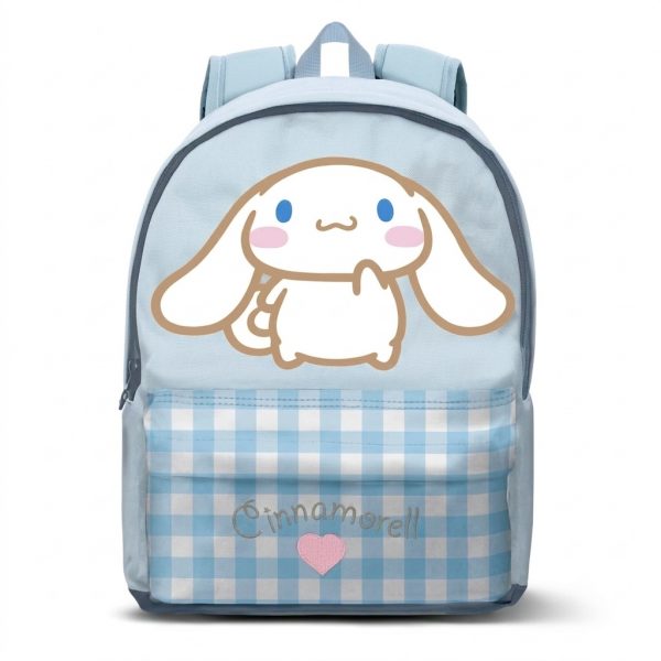 Mochila Cinnamoroll Cuadros Vichy 43cm