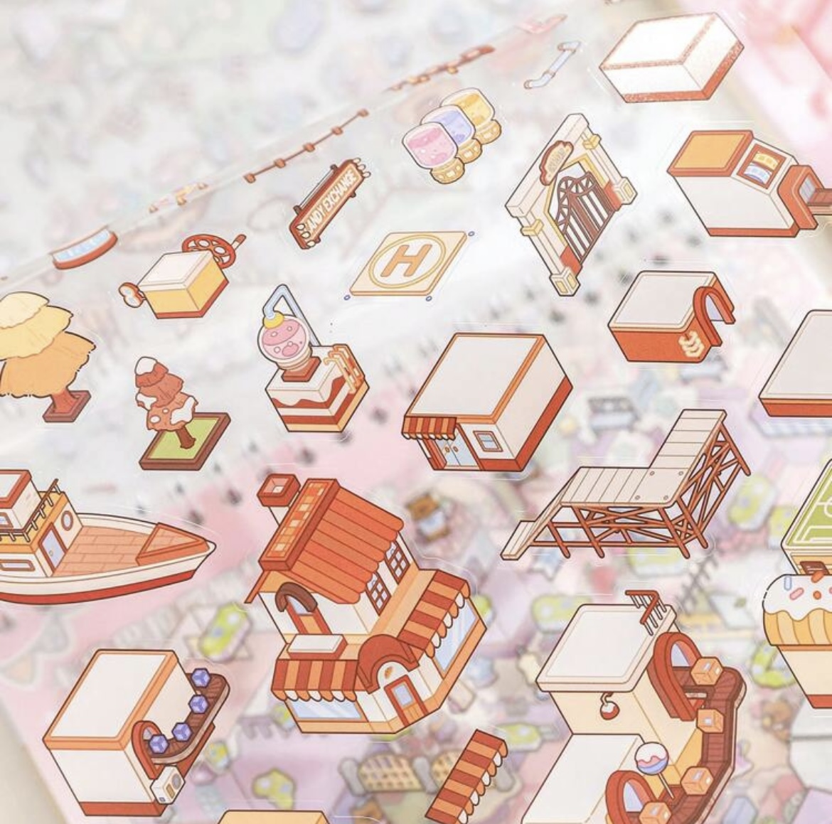 Libreta de Pegatinas Crea tus Propios Escenarios en Miniatura - Capibara (6 escenas) Grande - Imagen 6